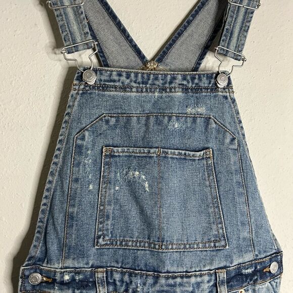 Wild Fable Denim Bib Short Overalls Size XS - Picture 7 of 16